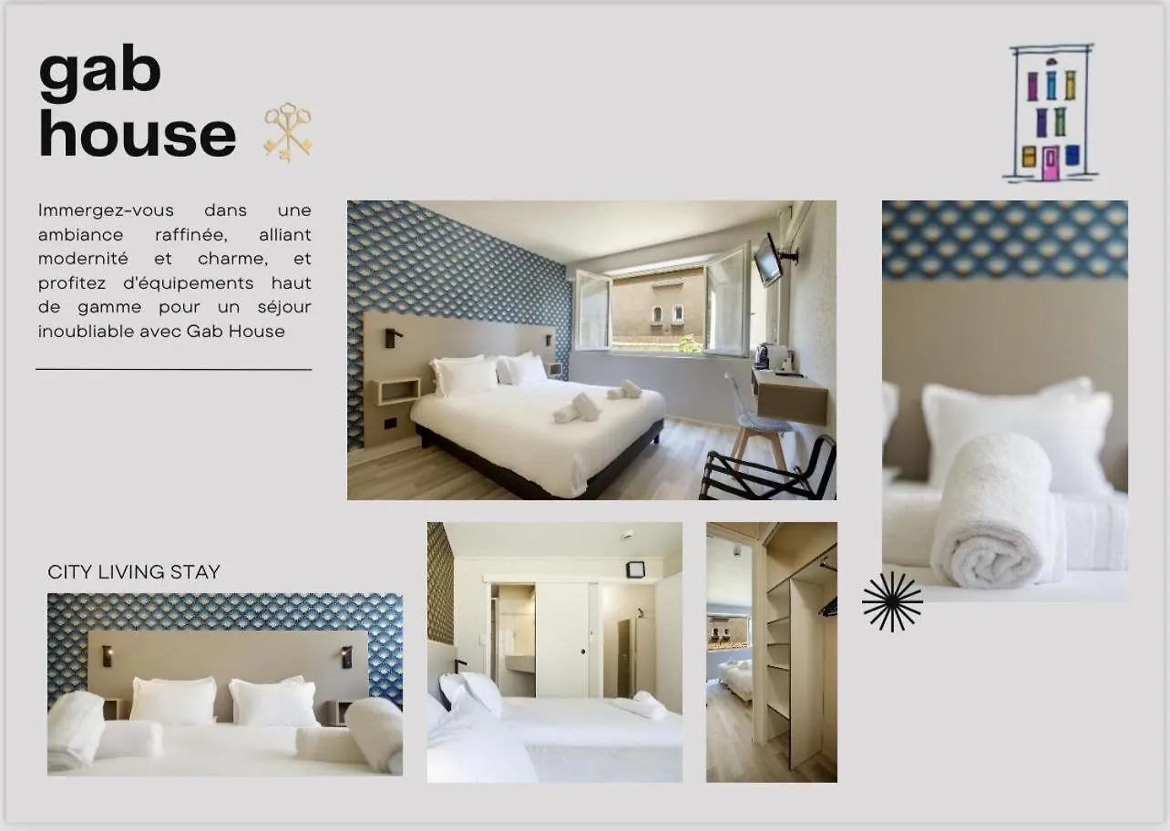 Hotel Gab House - Lyon Bron - Eurexpo City Living Stay